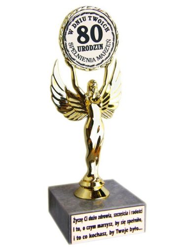  80th Birthday Statuette Wiktoria 80th Birthday Gift