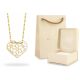  GOLDEN STAR NECKLACE HEART OPENWORK CELEBRITY 333