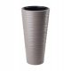  Form-Plastic flowerpot 40 cm x 40 x 79 cm, diameter 40 cm, plastic shades in brown and beige