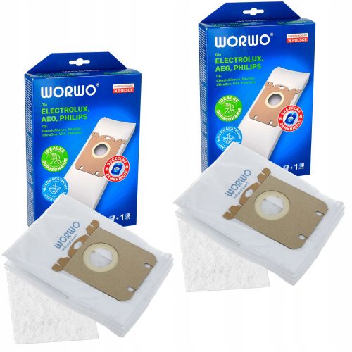  Synthetic vacuum cleaner bags E201B, FC8022, S-BAG 8 pcs.