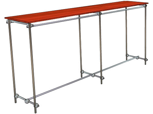 GONDOLA WITH SHELF 2M STAND HANGER SHOP c1