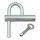 padlock with Metalnet key