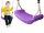 Children's swing with plastic seat JF purple