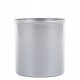  Flowerpot Leni, 21 cm, diameter 21 cm, plastic, grey and silver tones