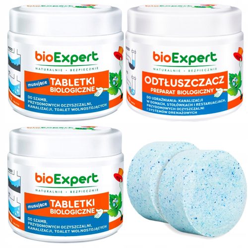  Preparation for septic tanks, BioExpert tablets, 40 l, 0.24 kg