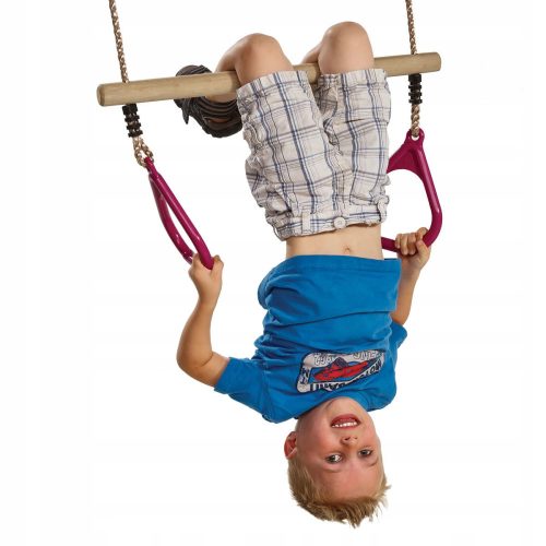 Swing for children, gymnastic trapeze KBT, purple