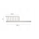  Wooden bed AS cot 31 x 120 cm white