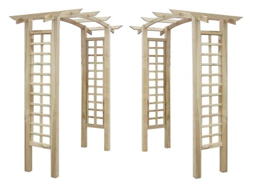 Pergolas - Pergola Wood Pergola, Arched Pergola, Flower Stand, Lattice Arch, 210 cm + Keilor DRAGON Gloves, Size 9 - L, 1 Pair