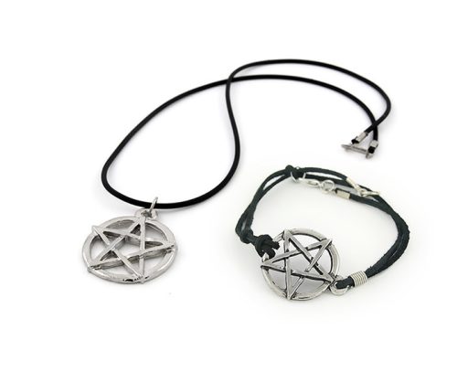  PENTAGRAM SET - NECKLACE AND BRACELET