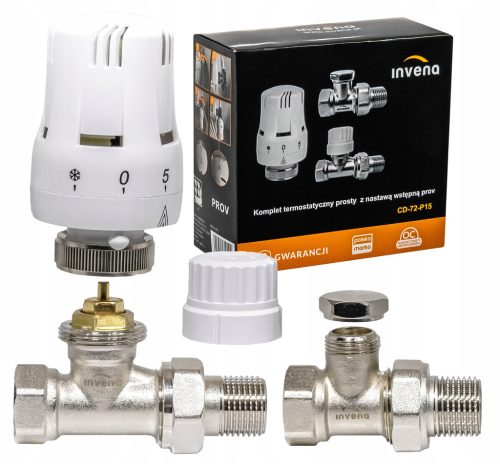  Invena CD-72-P15 straight thermostatic set