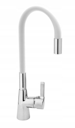 Fala Flexible White Kitchen Faucet