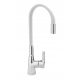 Fala Flexible White Kitchen Faucet