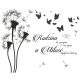  Wall Sticker Dandelion Butterflies Quote 200x300 cm