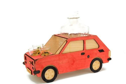  FIAT 126P carafe WOODEN GIFT own engraving