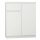  Mobene Modern Chest of Drawers 80 x 40 x 98 cm matt white