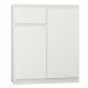  Mobene Modern Chest of Drawers 80 x 40 x 98 cm matt white