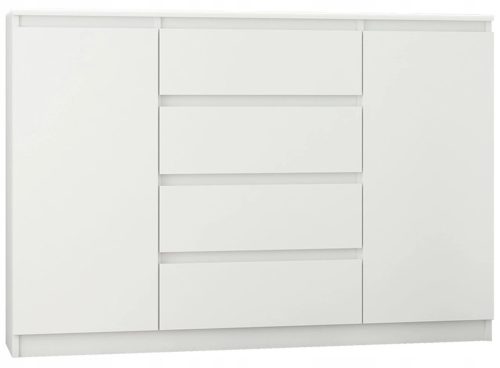  Mobene Modern Chest of Drawers 140 x 40 x 98 cm matt white