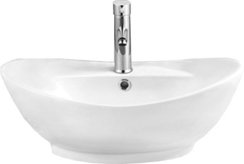  Oval countertop washbasin Kiara made of Marmorin