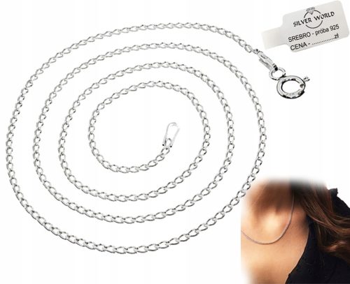  WOMEN'S SILVER CHAIN 925 SUBTLE CLASSIC FULL NECKLACE SILVER 925