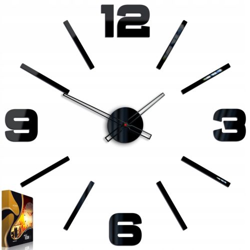  ModernClock wall clock, black, multicolored, 75 cm