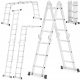 Higher aluminum ladder 4x3 m