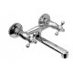 Wall-mounted kitchen faucet HA WALL MOVABLE SPOUT silver