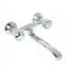 Wall-mounted washbasin faucet, chrome