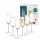 Glasses and cups Altom Design Ruby champagne glasses, transparent, 220ml, 6 pieces.