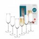 Glasses and cups Altom Design Ruby champagne glasses, transparent, 220ml, 6 pieces.