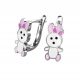  Everyday earrings Norbi rabbits white