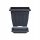  Prosperplast flowerpot 30 cm x 30 x 25 cm, plastic in grey and silver