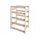 Wine Racks Bookshelf – Wooden Wine Rack for 20 Andorra Bottles