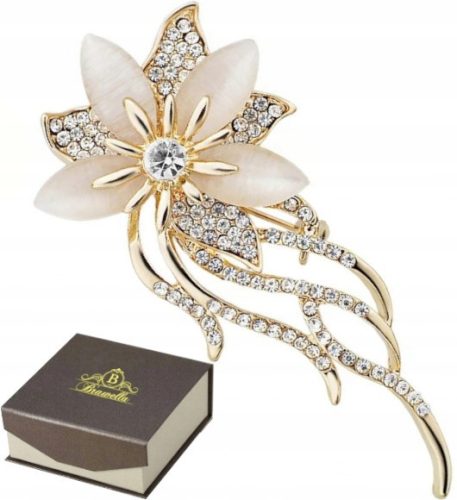  BROOCH CLIP FLOWER ZIRCONS (006)