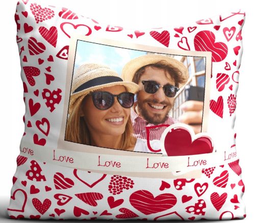 Pillow Pillow with any print, Valentine's Day gift qo