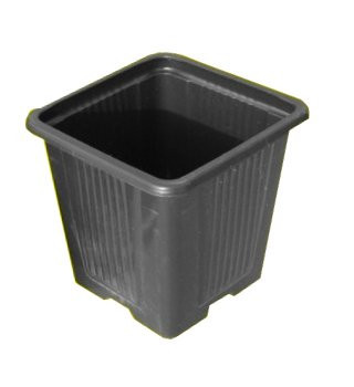  Roka flowerpot 8 cm x 8 x 8 cm, black plastic