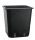  DonKwiat flowerpot 25 cm x 25 x 26 cm, black plastic