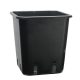  DonKwiat flowerpot 25 cm x 25 x 26 cm, black plastic