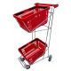 TWO-TIER SHOPPING CART FOR 2 SHOPPING BASKETS!