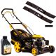 Petrol lawn mower - Riwall petrol lawn mower with basket, 196 cm³ capacity. Basket 65 l, cutting width 51 cm