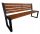 Benches for garden and terrace Wooden bench with backrest 6 x 45 cm