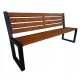 Benches for garden and terrace Wooden bench with backrest 6 x 45 cm