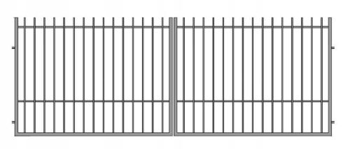 Doors and Gates Forged double-leaf entrance gate Jul-Met Iza 1 4 x 1.5 m