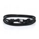  Argento men's bracelet 67 cm black