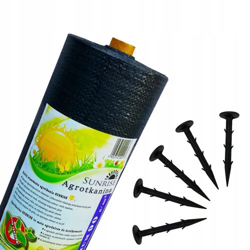 Agrartextil - Agricultural mulching fabric (anti-weed) Sunrise Trading black 110 x 5000 cm 90 g/m²