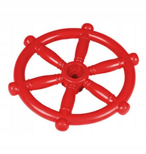 Just Fan red steering wheel for the playground