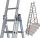  Krause aluminum ladder 3 x 30 to 150 kg