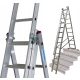  Krause aluminum ladder 3 x 30 to 150 kg