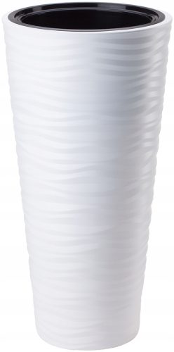  Form-Plastic flowerpot 40 cm x 40 x 79 cm diameter 40 cm plastic white