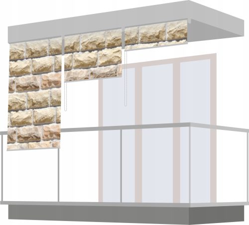  Stores de balcon terrasse, dimensions 126x150