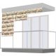  Stores de balcon terrasse, dimensions 126x150